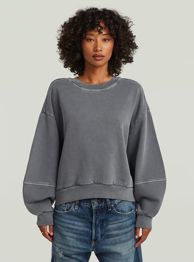 Sudadera Overdyed Big Sleeve Oversized